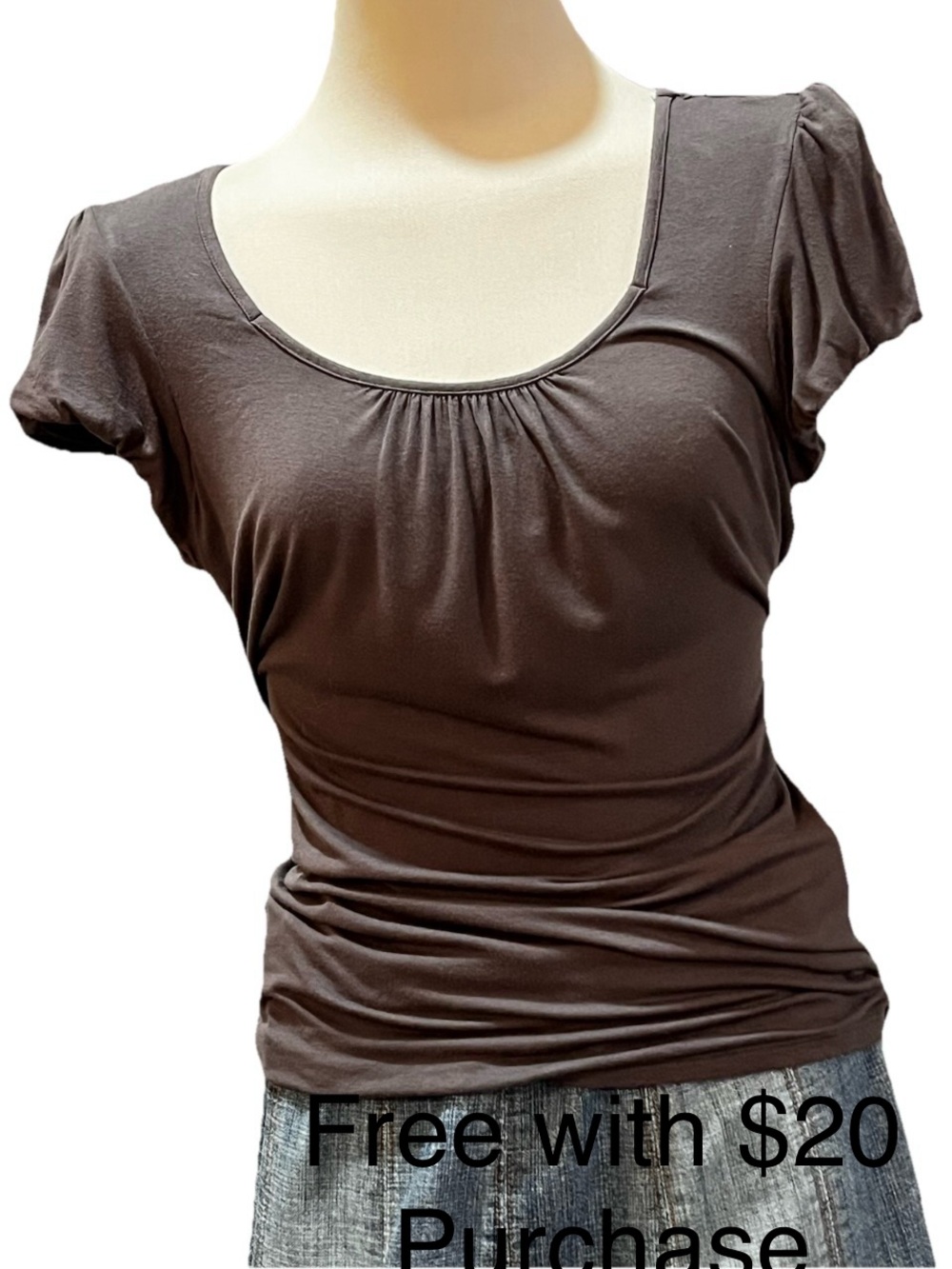Bitten by Sarah Jessica Parker Scoop Neck Top, set of 2 Dark Grey and White